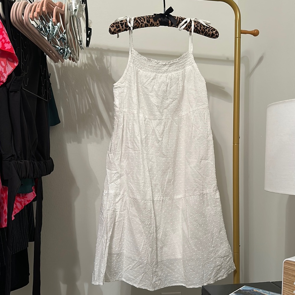 White retro wrangler dress size small.